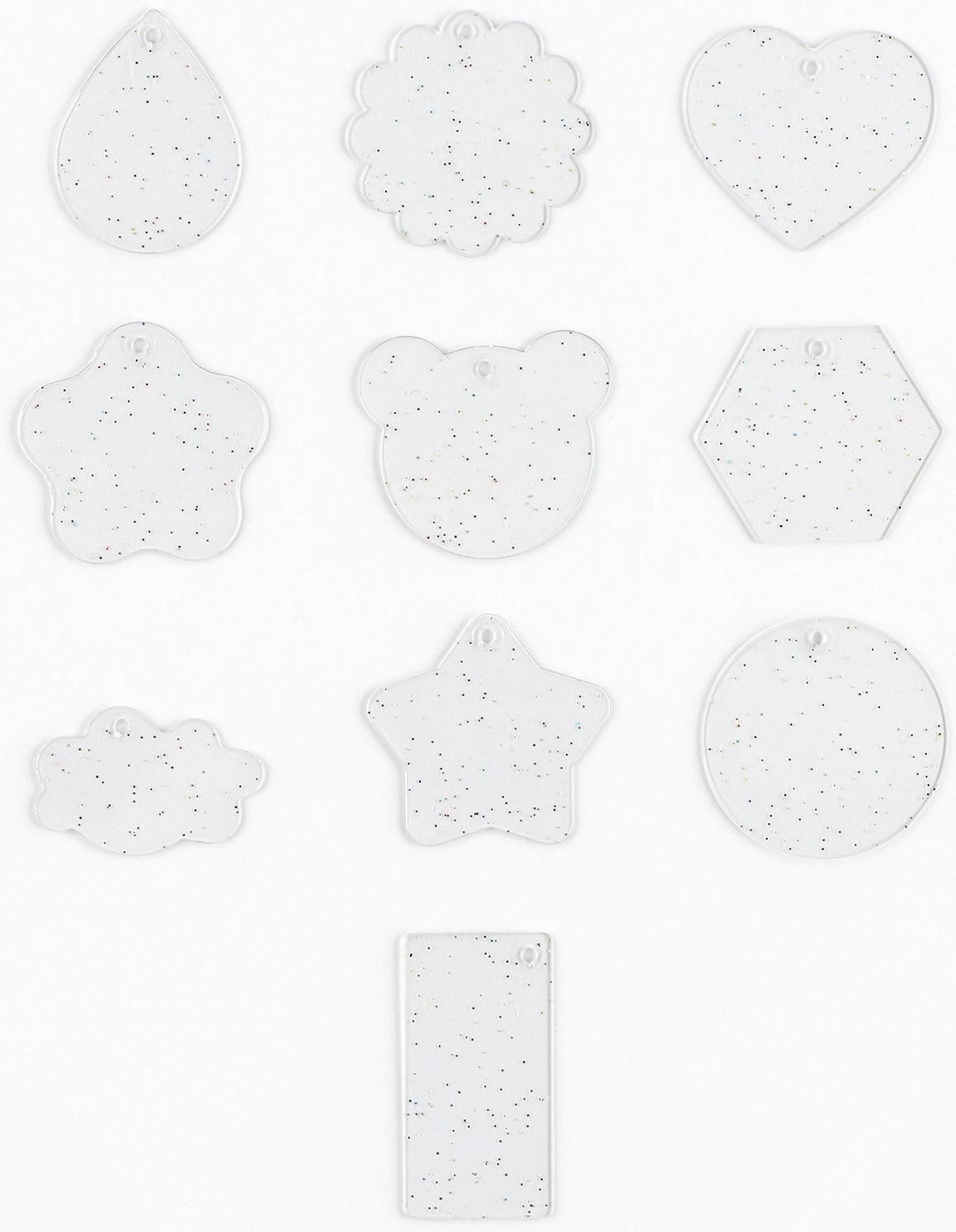 Большой набор для создания акриловых брелоков с наклейками