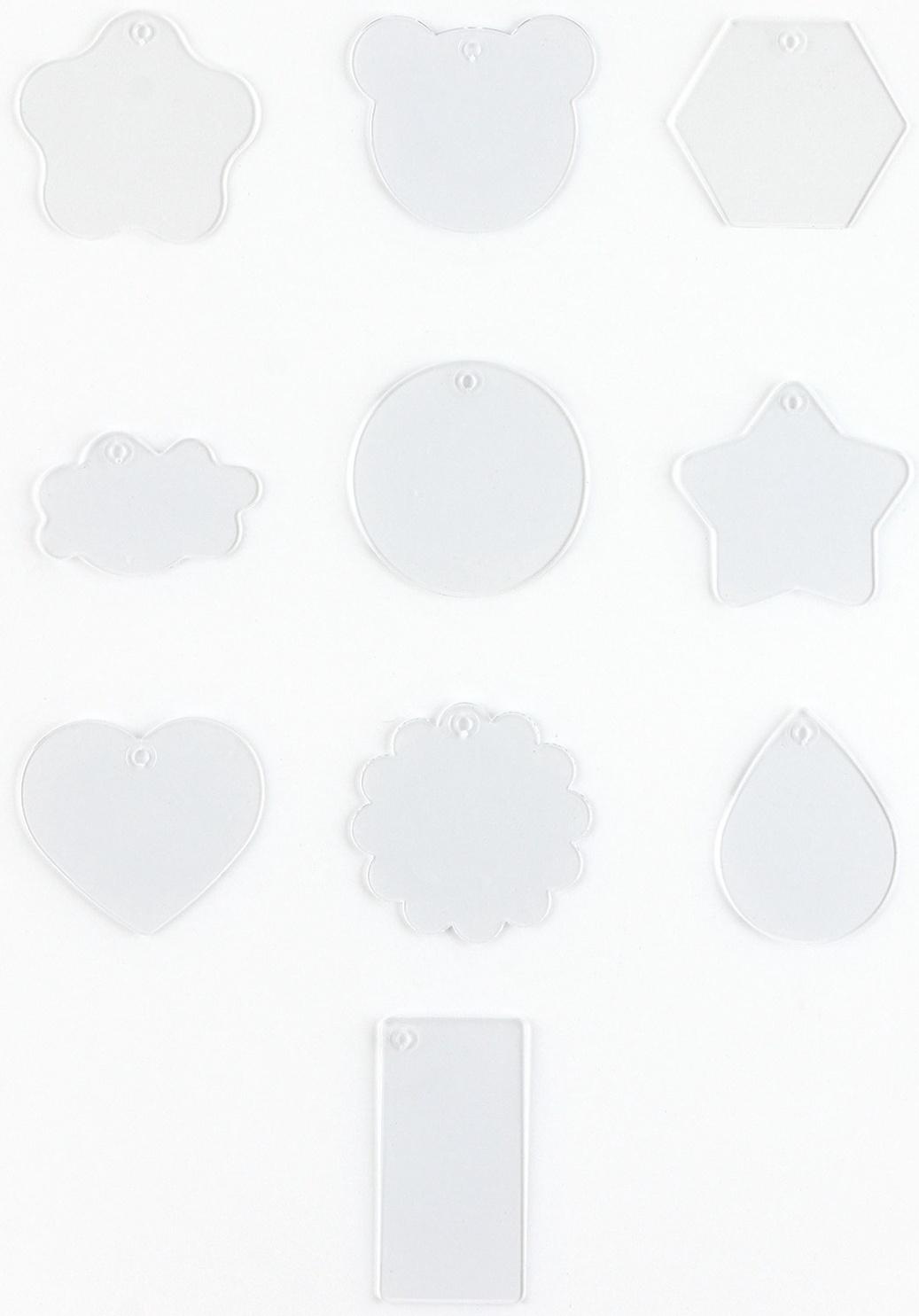 Большой набор для создания акриловых брелоков с наклейками