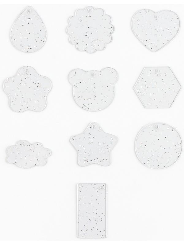 Большой набор для создания акриловых брелоков с наклейками