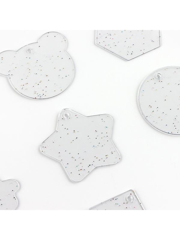 Большой набор для создания акриловых брелоков с наклейками