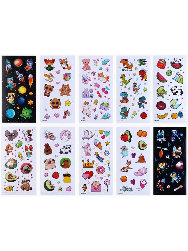 Большой набор для создания акриловых брелоков с наклейками