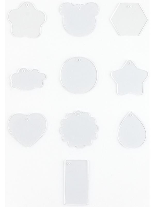 Большой набор для создания акриловых брелоков с наклейками