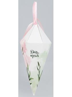 Переноска - шестиугольник для цветов «Для тебя!», белая 15 х 35 х 15 см