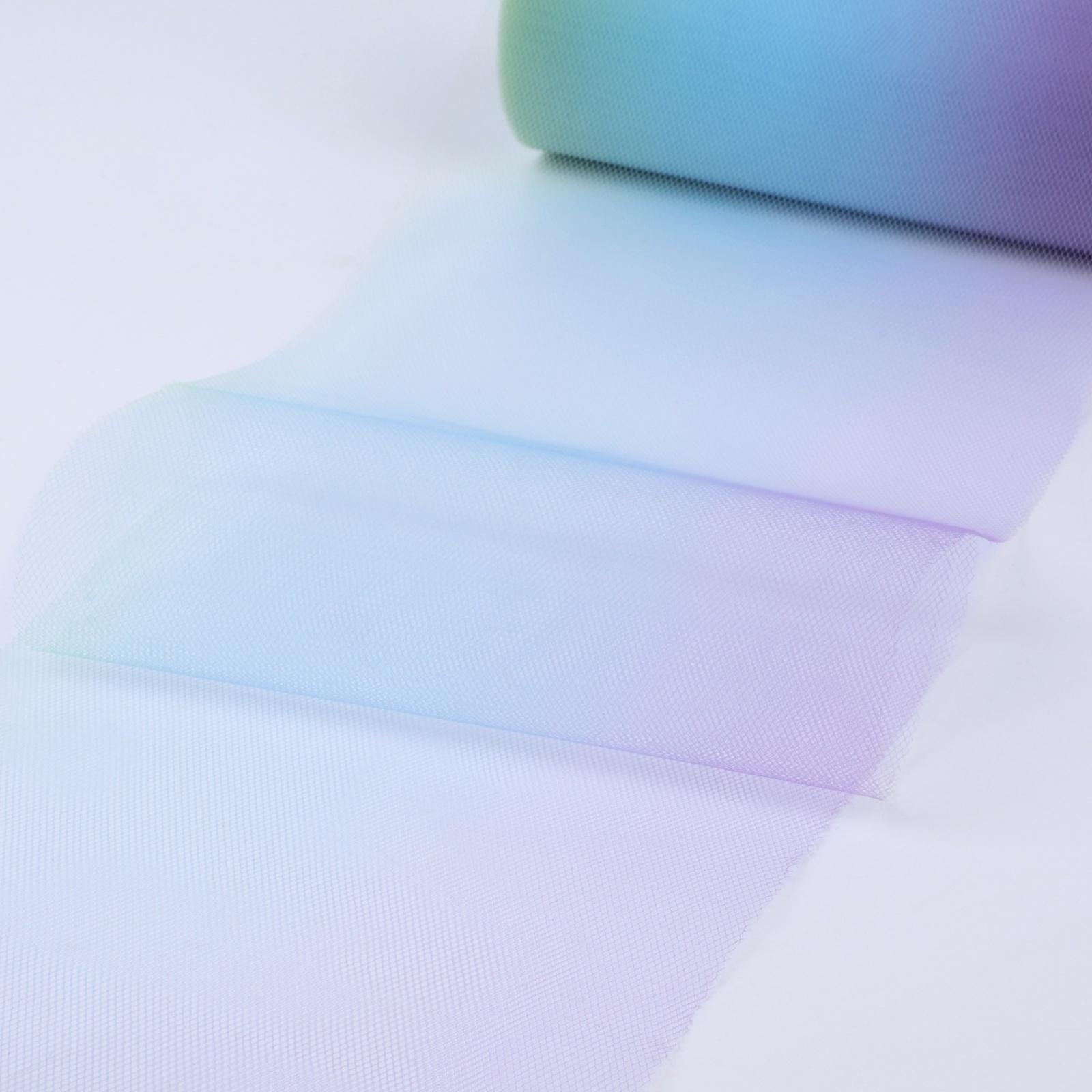 Фатин, 15 см, 23 ± 1 м, 11 ± 1 г/кв.м, цвет зелёно-голубой градиент №6