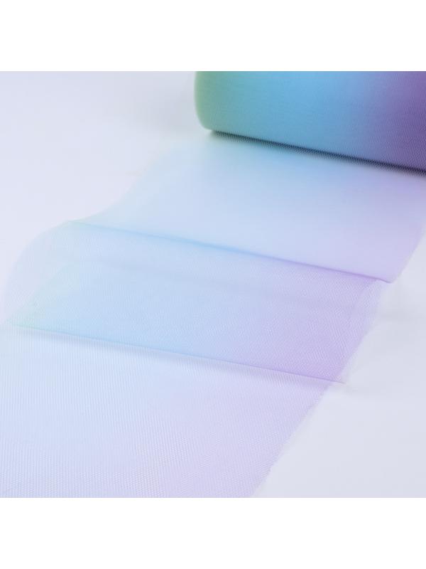 Фатин, 15 см, 23 ± 1 м, 11 ± 1 г/кв.м, цвет зелёно-голубой градиент №6