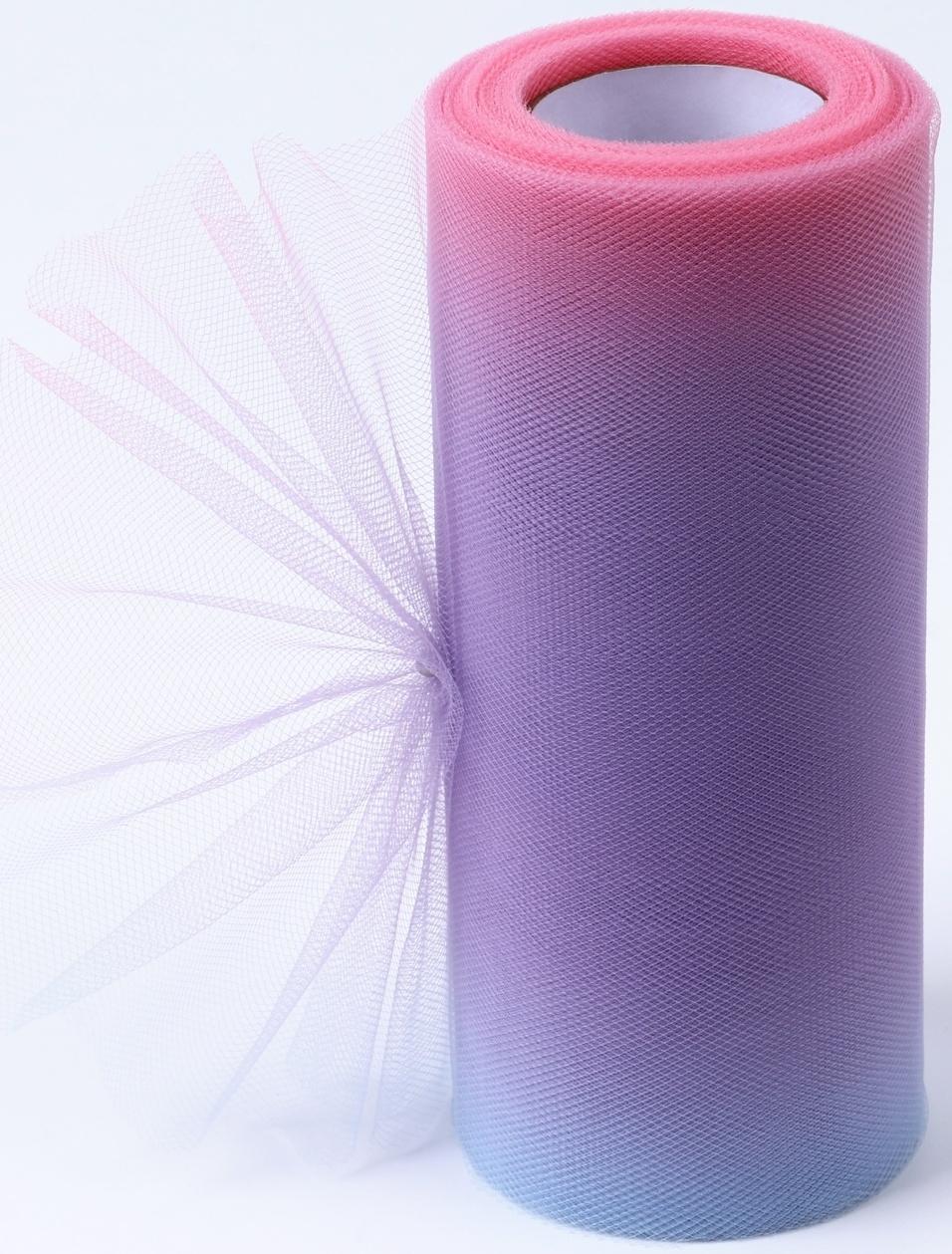 Фатин, 15 см, 23 ± 1 м, 11 ± 1 г/кв.м, цвет фиолетовый градиент №7