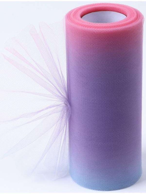 Фатин, 15 см, 23 ± 1 м, 11 ± 1 г/кв.м, цвет фиолетовый градиент №7