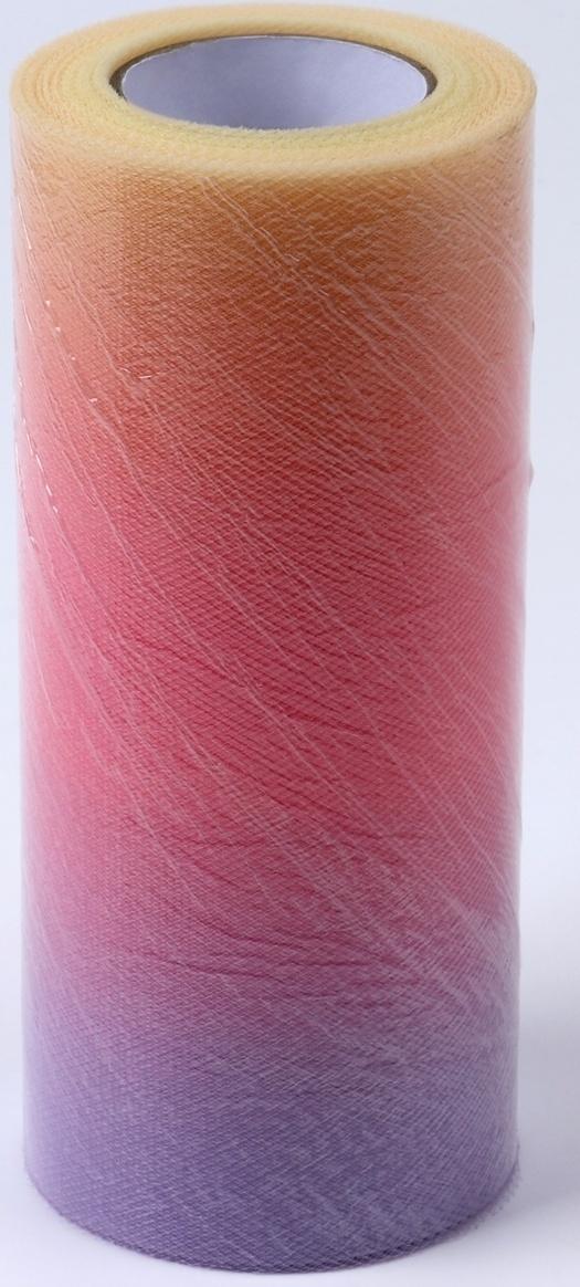 Фатин, 15 см, 23 ±1 м, 11 ± 1 г/кв.м, цвет розово-фиолетовый градиент №8
