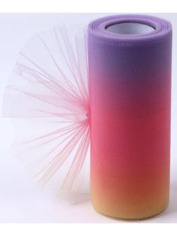 Фатин, 15 см, 23 ±1 м, 11 ± 1 г/кв.м, цвет розово-фиолетовый градиент №8