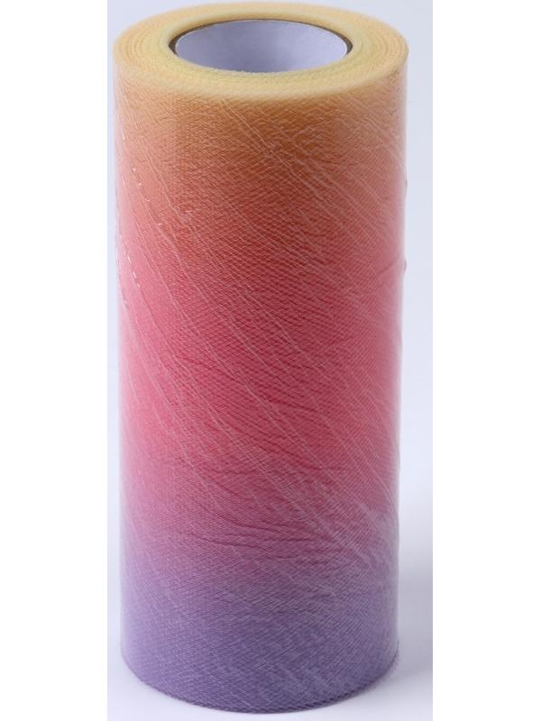 Фатин, 15 см, 23 ±1 м, 11 ± 1 г/кв.м, цвет розово-фиолетовый градиент №8