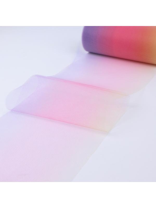 Фатин, 15 см, 23 ±1 м, 11 ± 1 г/кв.м, цвет розово-фиолетовый градиент №8