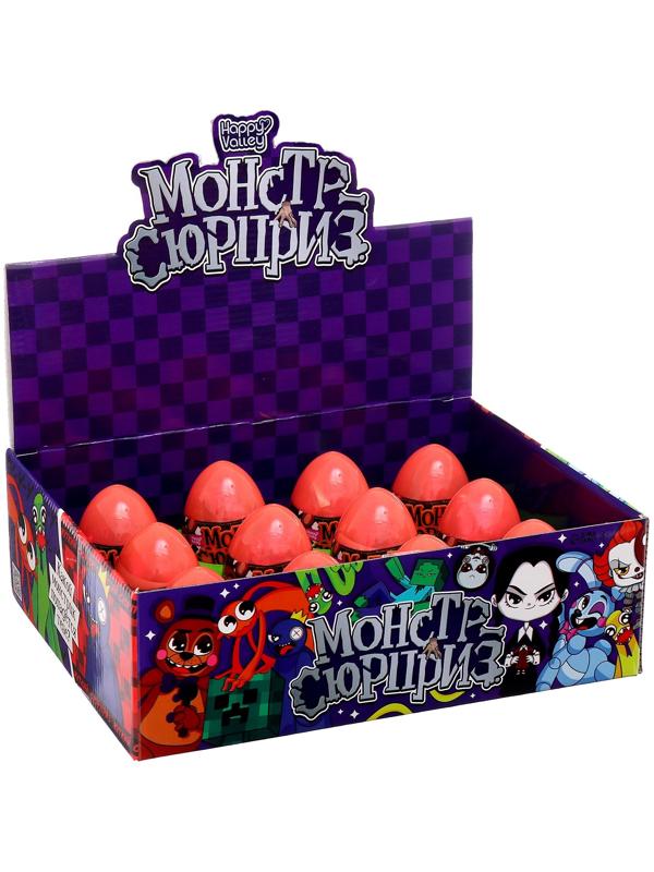 Игрушка-сюрприз «Монстр» в яйце, с наклейками