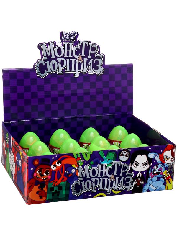 Игрушка-сюрприз «Монстр» в яйце, с наклейками