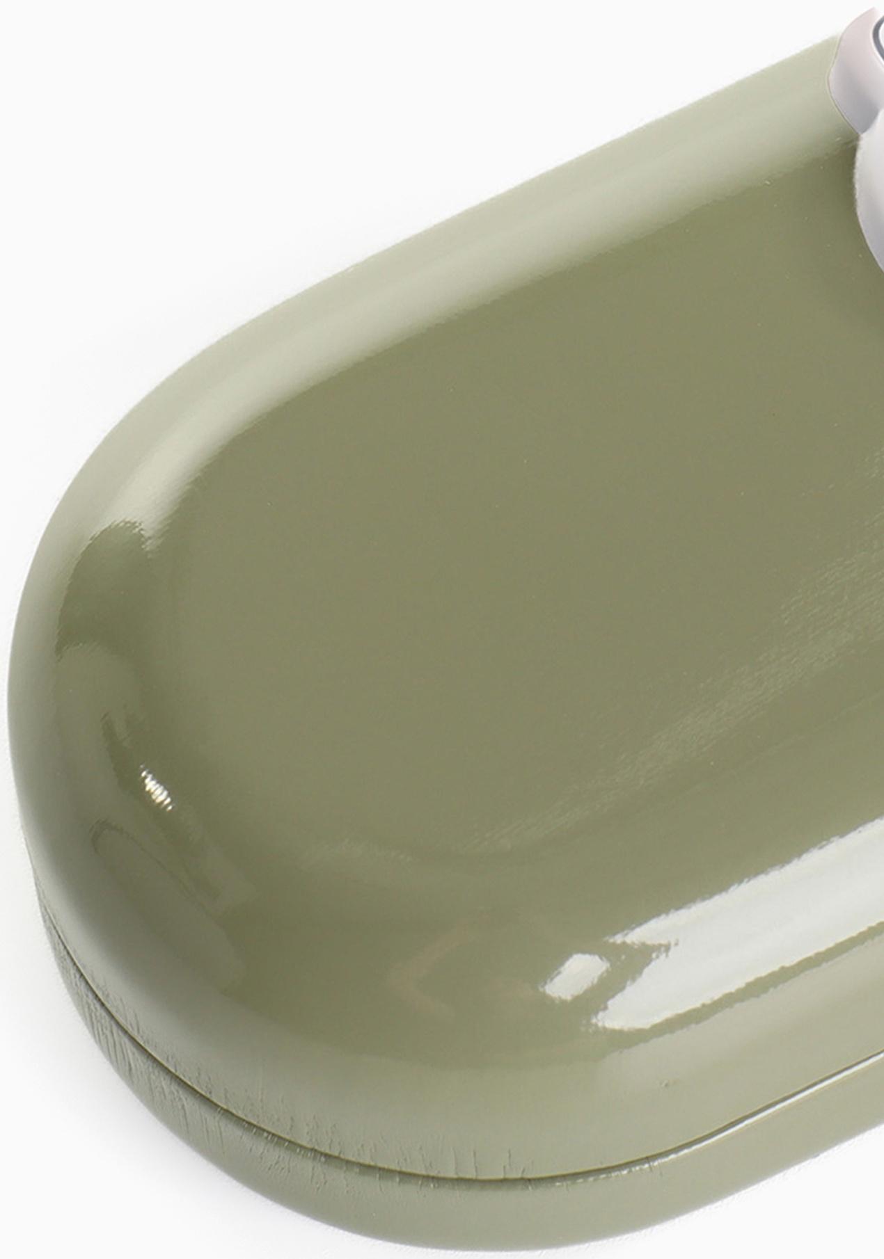 Футляр для очков на хлопушке, длина 16 см, цвет зелёный