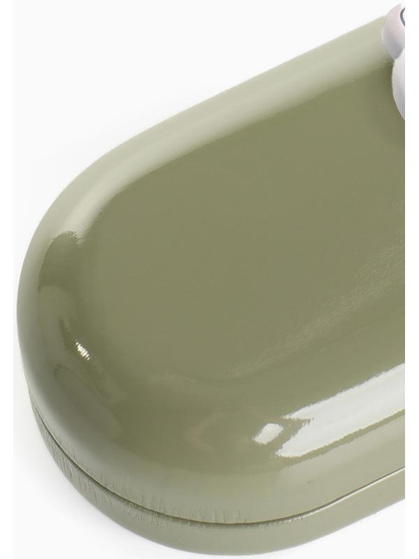 Футляр для очков на хлопушке, длина 16 см, цвет зелёный