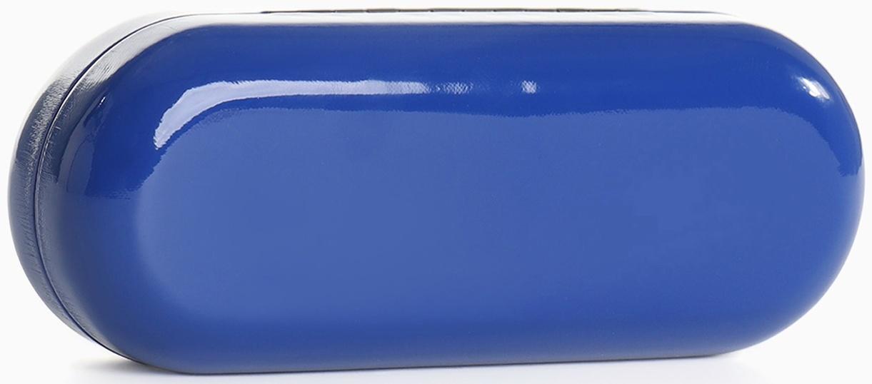 Футляр для очков на хлопушке, длина 16 см, цвет синий