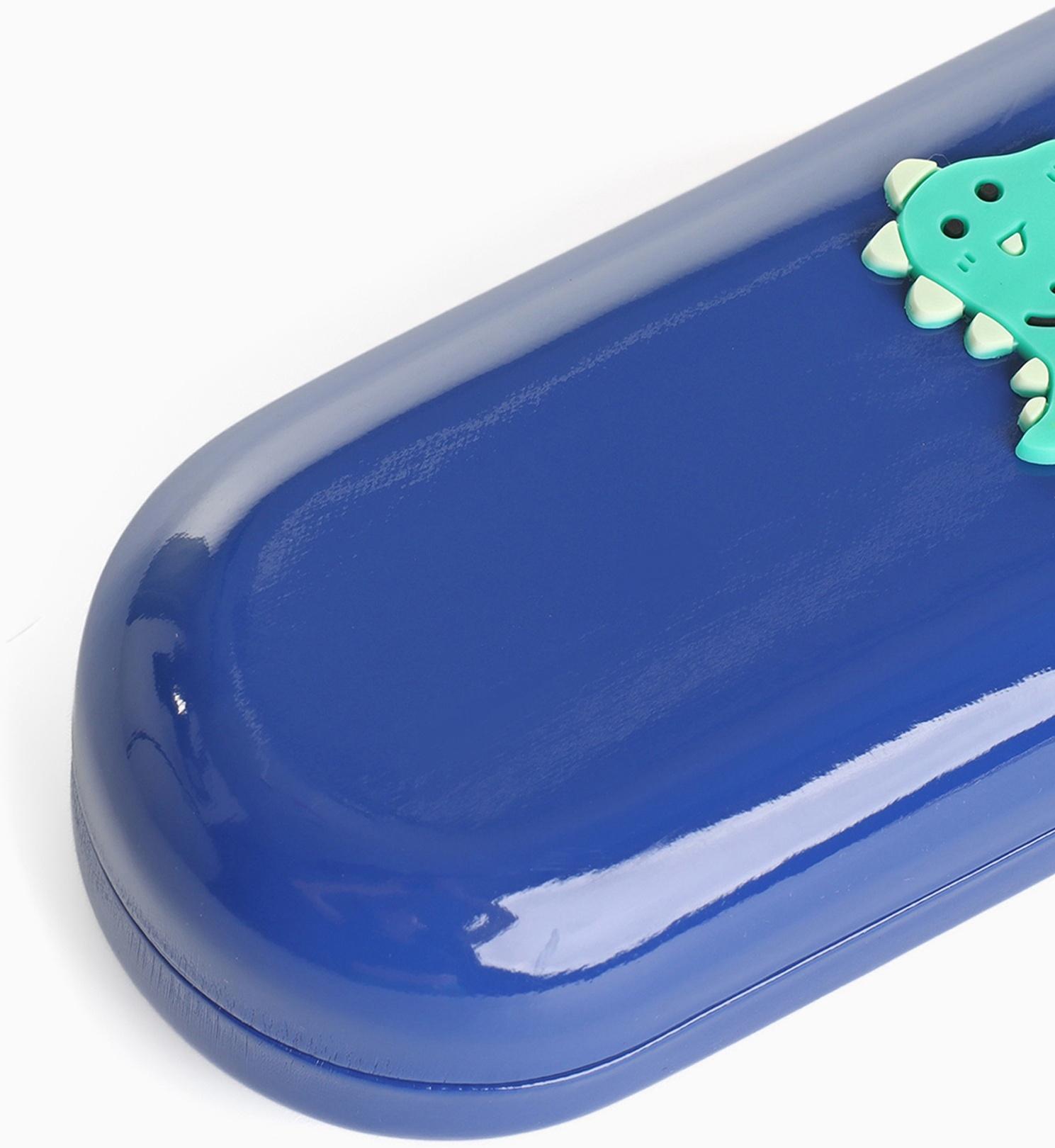 Футляр для очков на хлопушке, длина 16 см, цвет синий