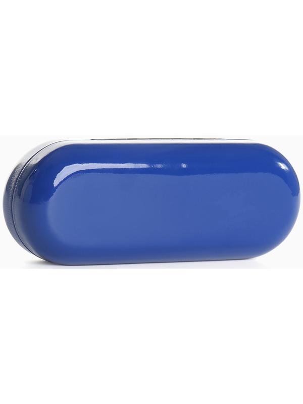 Футляр для очков на хлопушке, длина 16 см, цвет синий