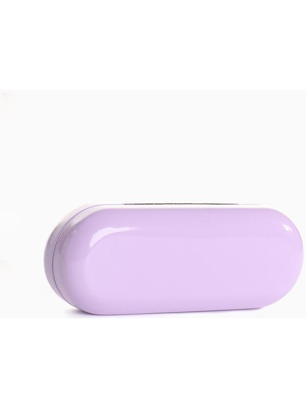 Футляр для очков на хлопушке, длина 16 см, цвет сиреневый