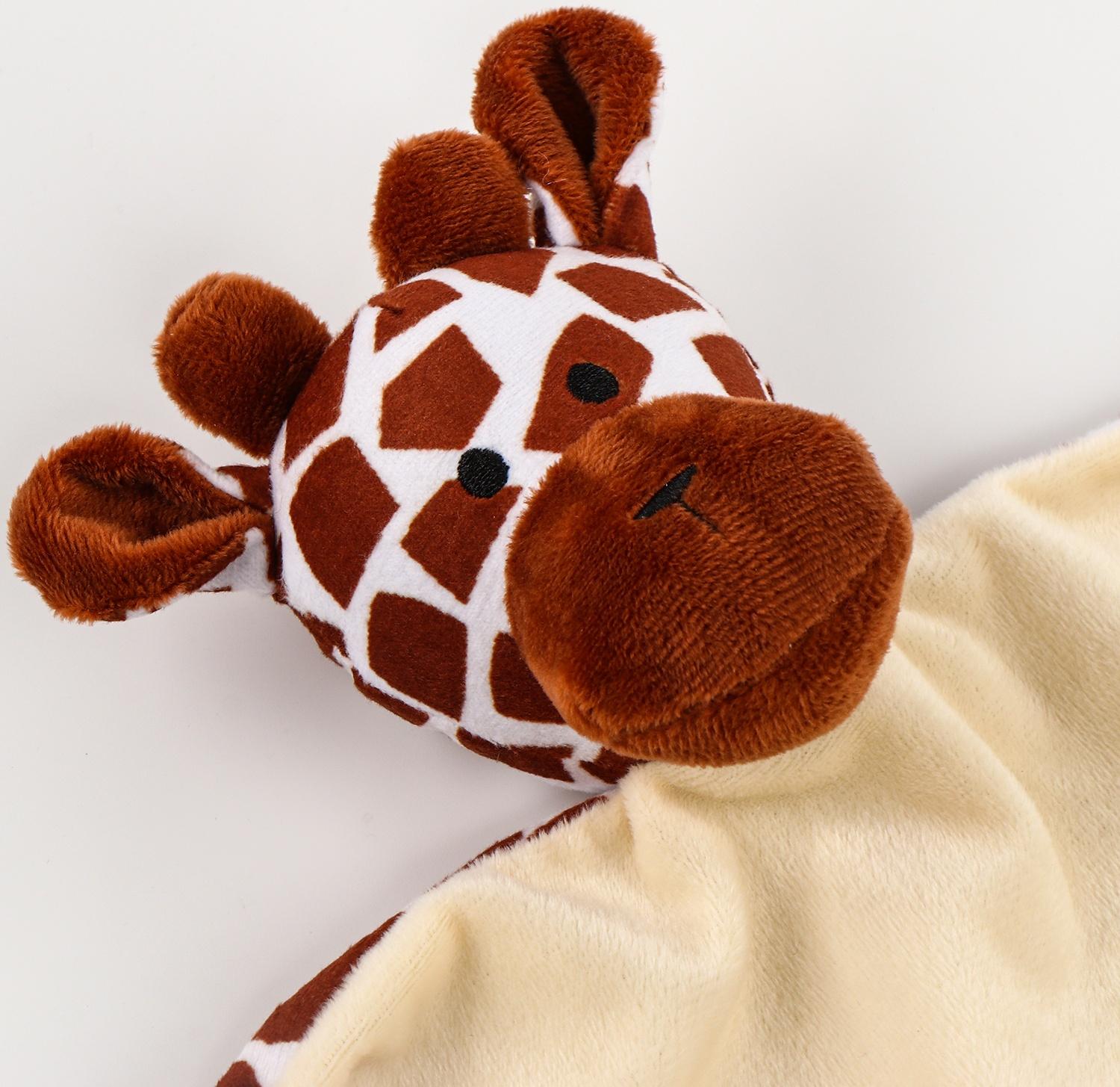 Набор подарочный: Комфортер 27 см + плед 71х125 см, «Жираф»