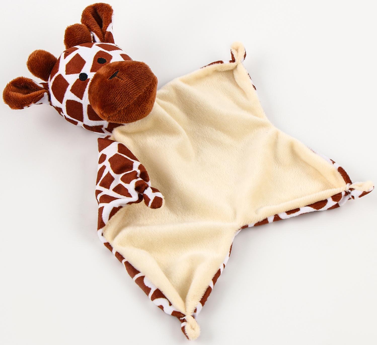 Набор подарочный: Комфортер 27 см + плед 71х125 см, «Жираф»