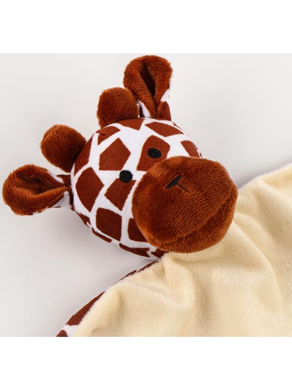 Набор подарочный: Комфортер 27 см + плед 71х125 см, «Жираф»