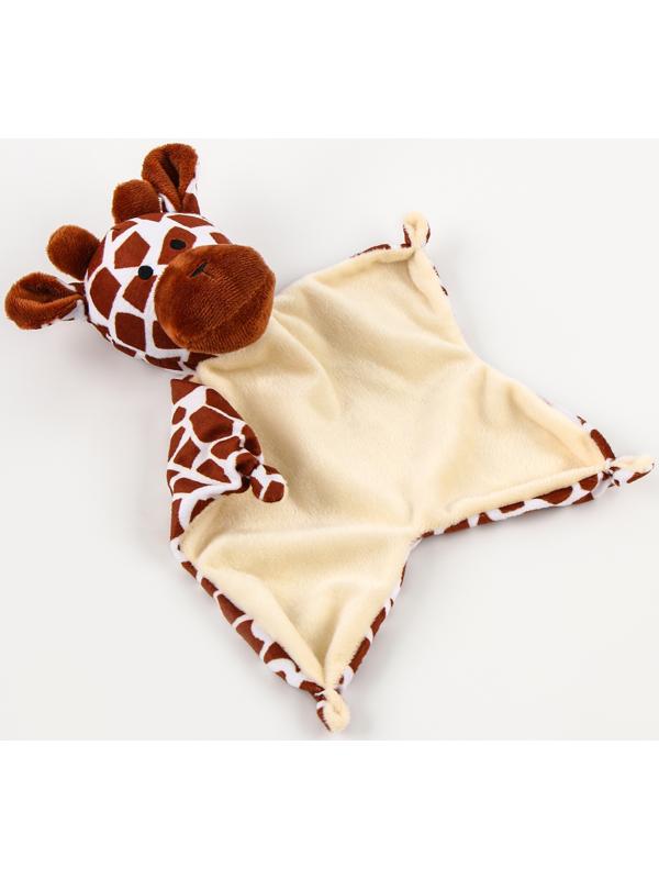 Набор подарочный: Комфортер 27 см + плед 71х125 см, «Жираф»