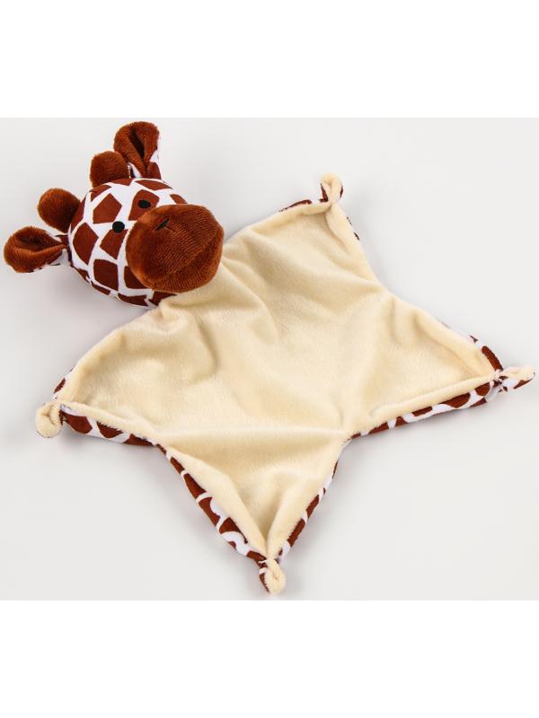 Набор подарочный: Комфортер 27 см + плед 71х125 см, «Жираф»