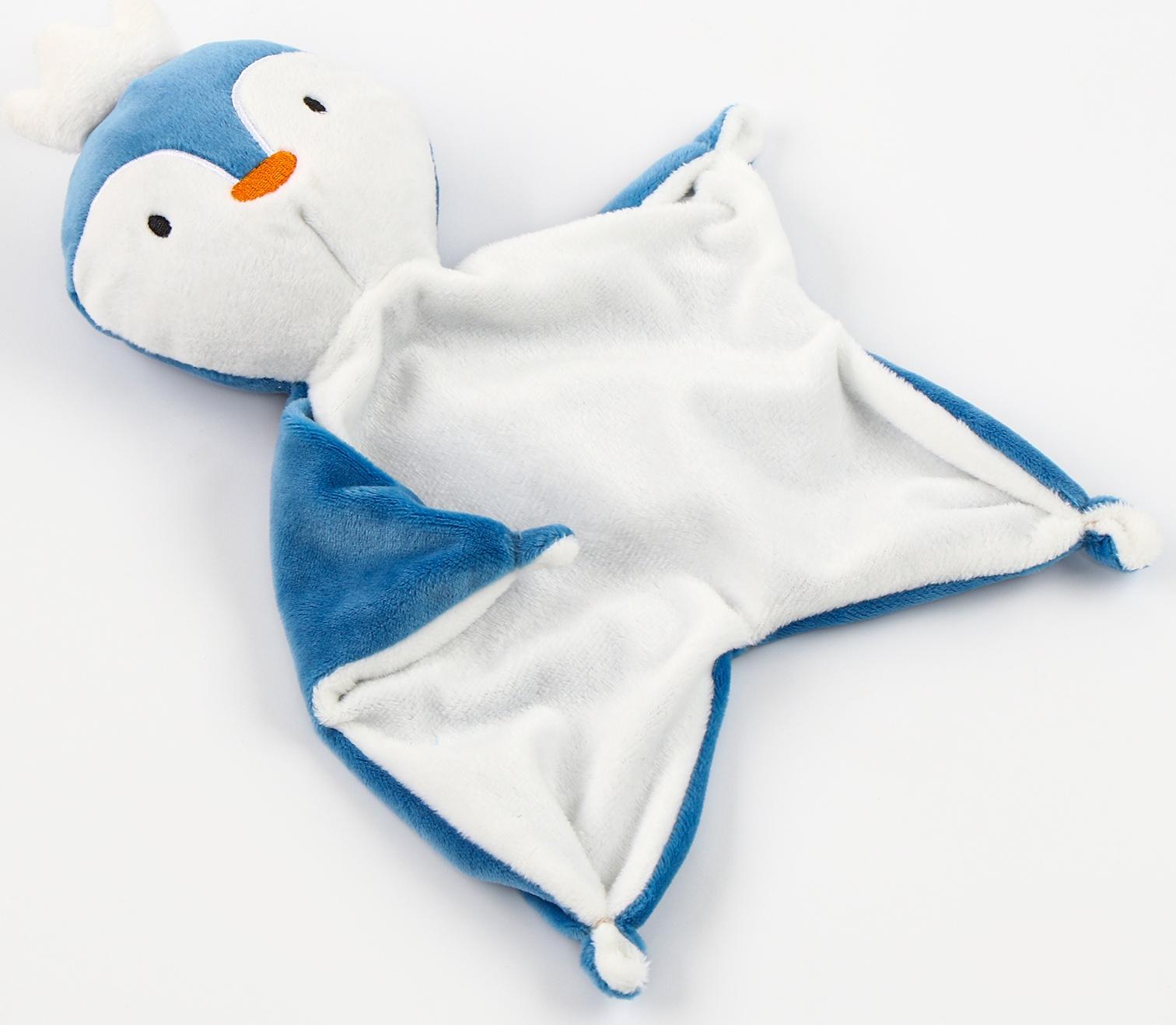 Набор подарочный: Комфортер 27 см + плед 71х125 см, «Пингвин»