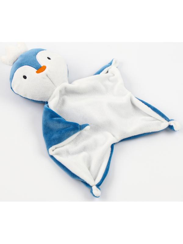 Набор подарочный: Комфортер 27 см + плед 71х125 см, «Пингвин»