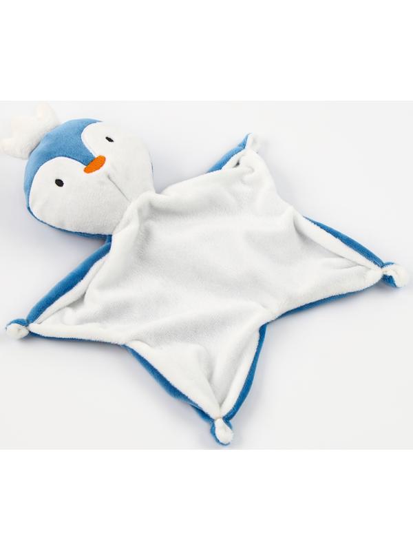 Набор подарочный: Комфортер 27 см + плед 71х125 см, «Пингвин»