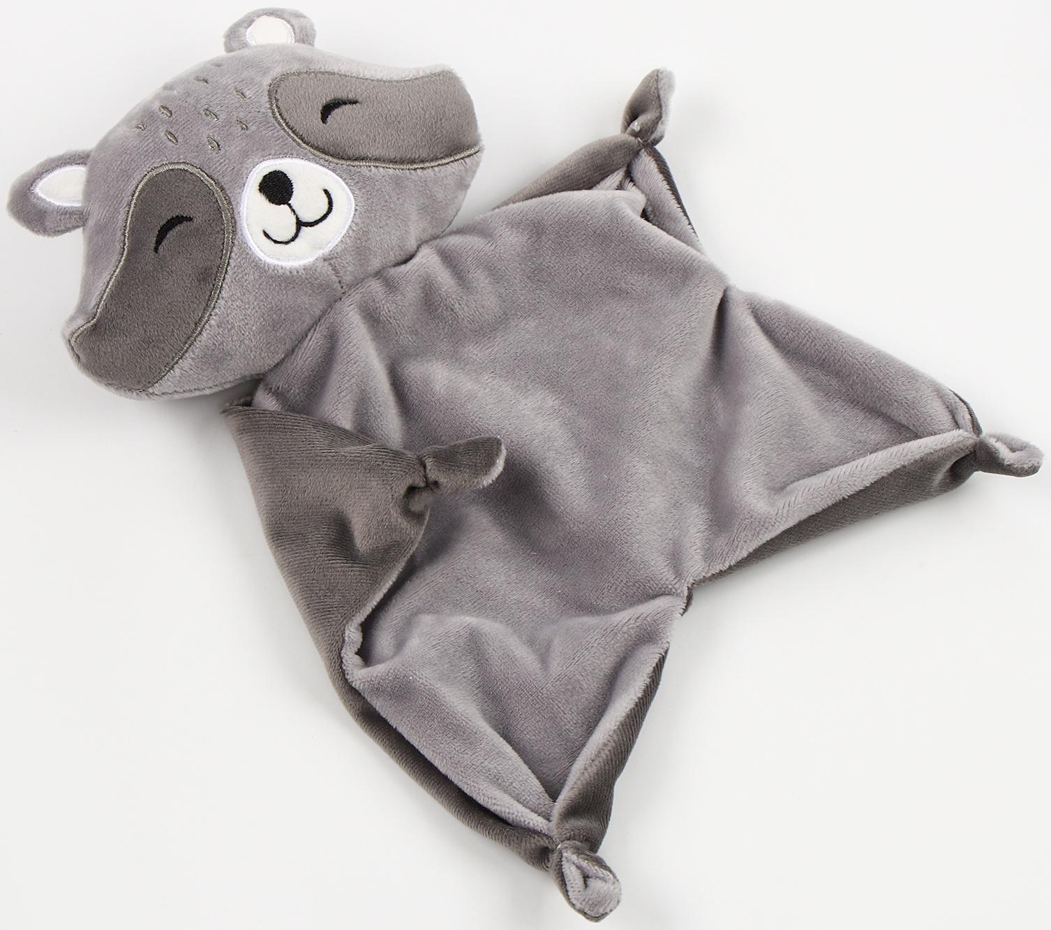 Набор подарочный: Комфортер 27 см + плед 71х125 см, «Енот»