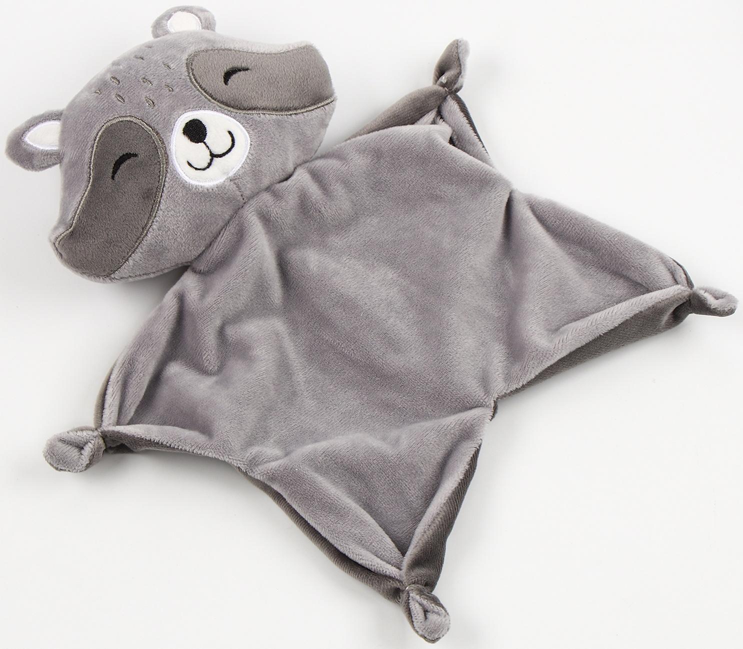 Набор подарочный: Комфортер 27 см + плед 71х125 см, «Енот»