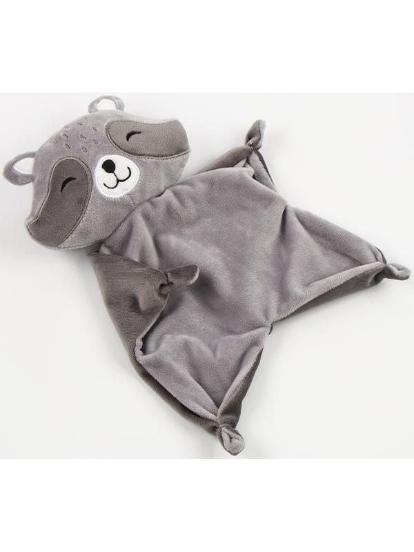 Набор подарочный: Комфортер 27 см + плед 71х125 см, «Енот»