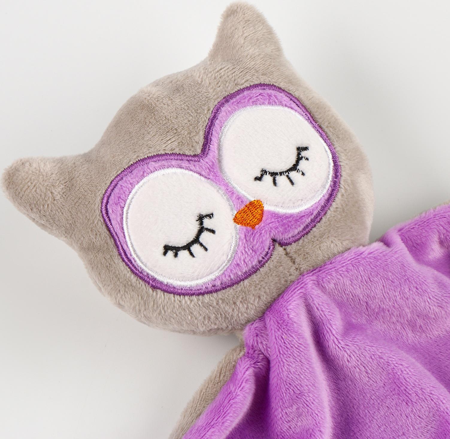 Набор подарочный: Комфортер 27 см + плед 71х125 см, «Сова»