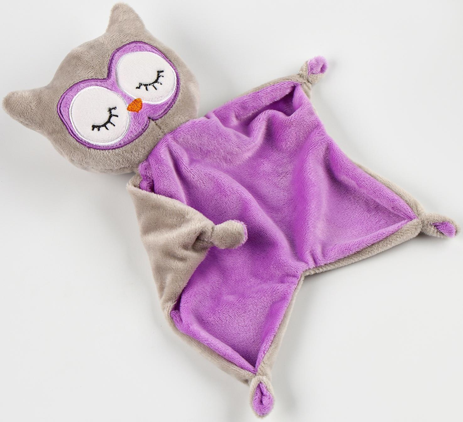 Набор подарочный: Комфортер 27 см + плед 71х125 см, «Сова»