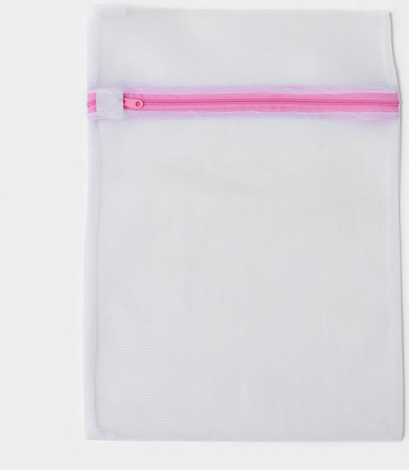 Мешки для стирки, 4 шт: L= 60×50, M=50×40, S=40×30, Цилиндр=15×16, цвет белый