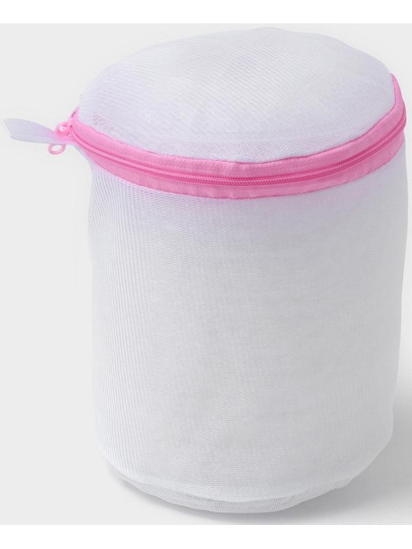 Мешки для стирки, 4 шт: L= 60×50, M=50×40, S=40×30, Цилиндр=15×16, цвет белый