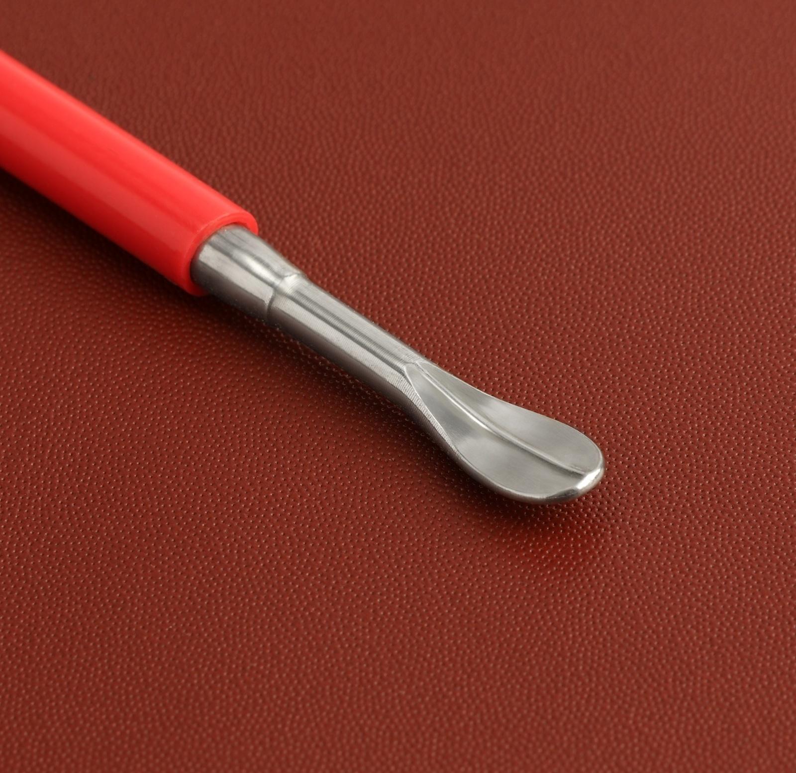 Набор двусторонних кардин для тиснения по коже, 3 шт, 16 см, цвет красный