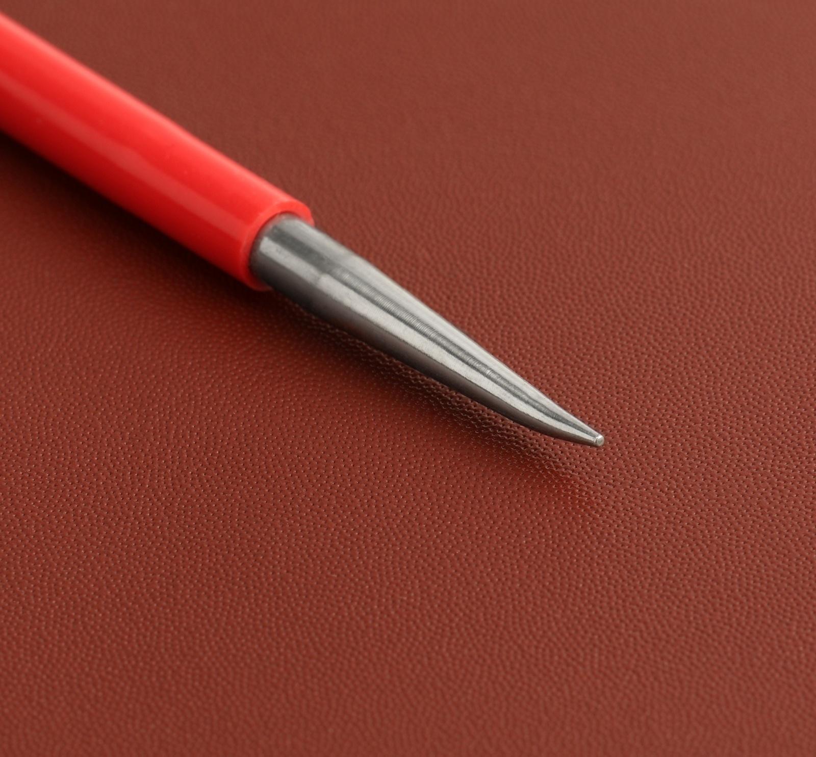 Набор двусторонних кардин для тиснения по коже, 3 шт, 16 см, цвет красный