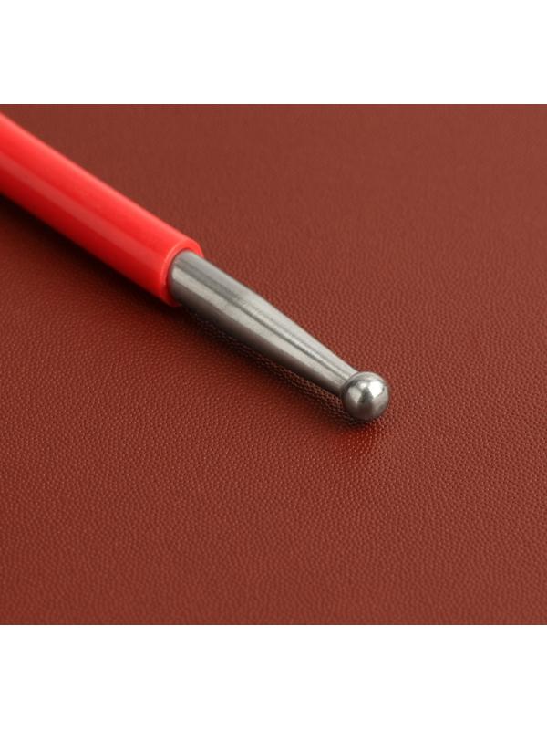 Набор двусторонних кардин для тиснения по коже, 3 шт, 16 см, цвет красный