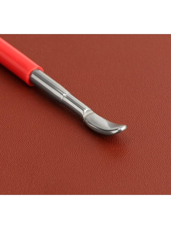 Набор двусторонних кардин для тиснения по коже, 3 шт, 16 см, цвет красный