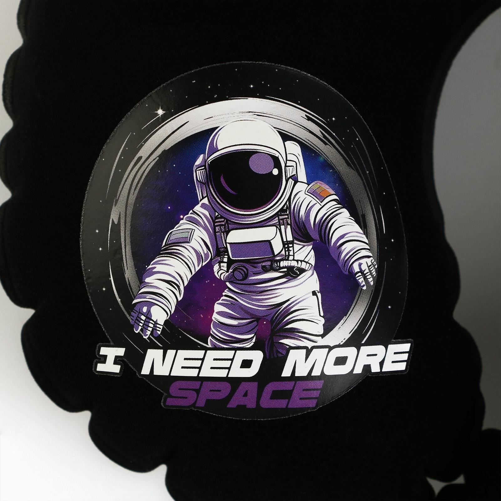 Подушка для путешествий надувная Space, чёрная