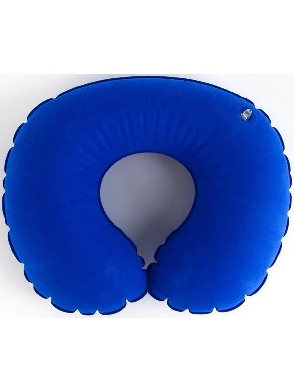 Подушка для путешествий надувная Travel mood, синяя