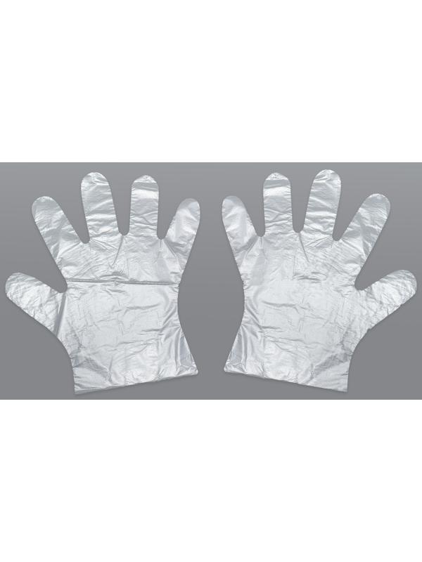 Перчатки одноразовые, универсальный размер, 100 шт, 0,4 микр, прозрачные