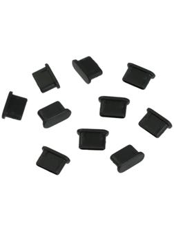 Заглушка Type-c, чёрный, пластик, набор 10 шт