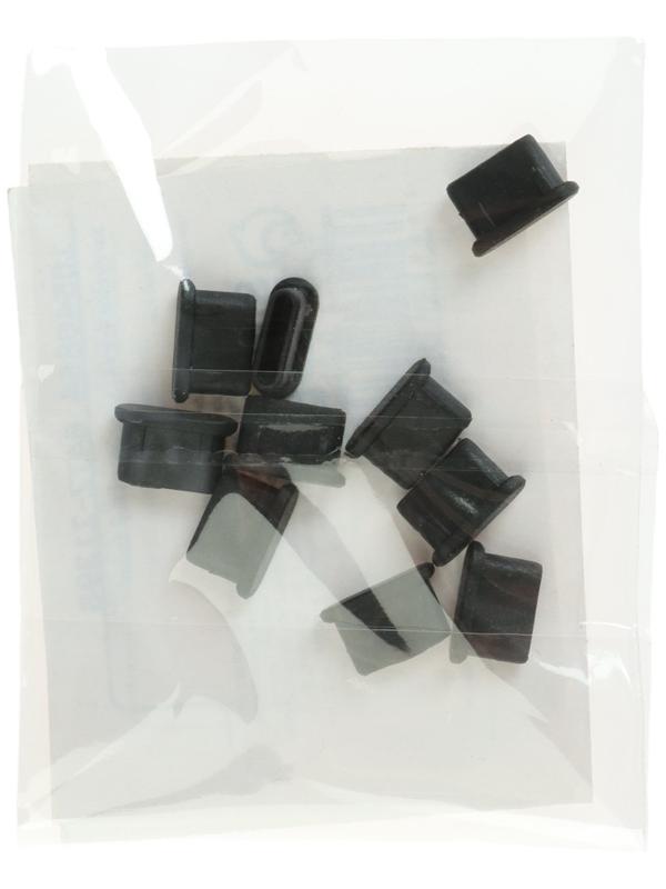 Заглушка Type-c, чёрный, пластик, набор 10 шт