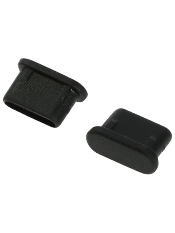 Заглушка Type-c, чёрный, пластик, набор 10 шт