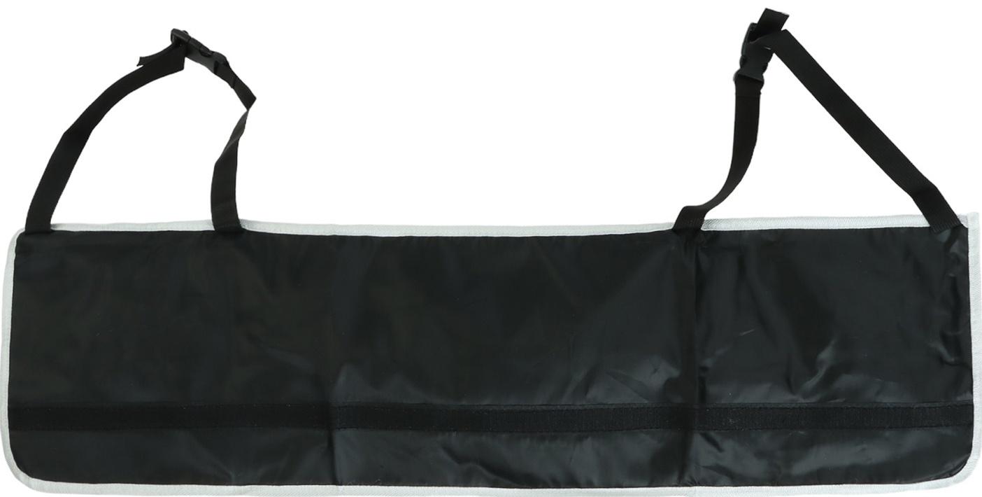 Органайзер в багажник автомобиля, на сиденье, ткань оксфорд, 90×25×12 см, чёрный