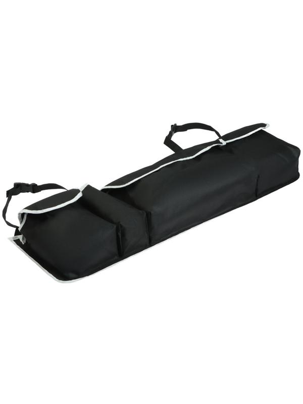 Органайзер в багажник автомобиля, на сиденье, ткань оксфорд, 90×25×12 см, чёрный